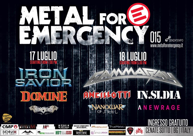 Metal for Emergency 2015 - programma